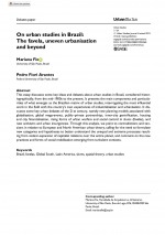 On urban studies in Brazil:The favela, uneven urbanisation and beyond On urban studies in Brazil:The favela, uneven urbanisation and beyond