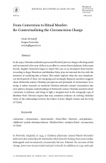 From Conversion to Ritual Murder: Re-Contextualizing the Circumcision Charge